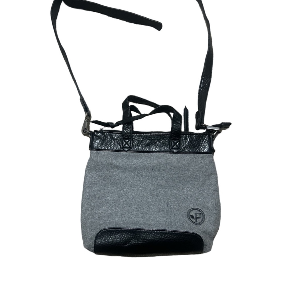 Pistil Gray Wool /Faux Leather Black Women's Bag
